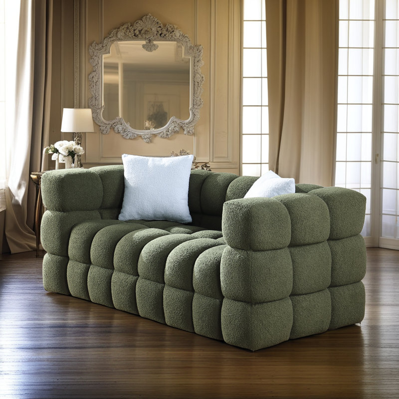 Canapé 2 places Plush, Vert