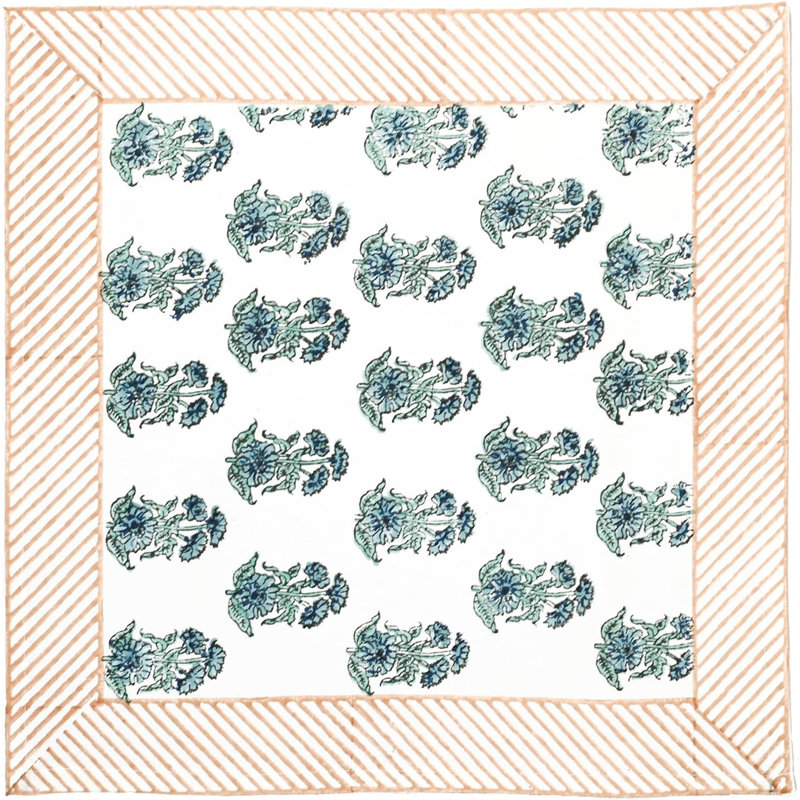 Maragni Cotton Napkin Set of 4 Hand Blockprint