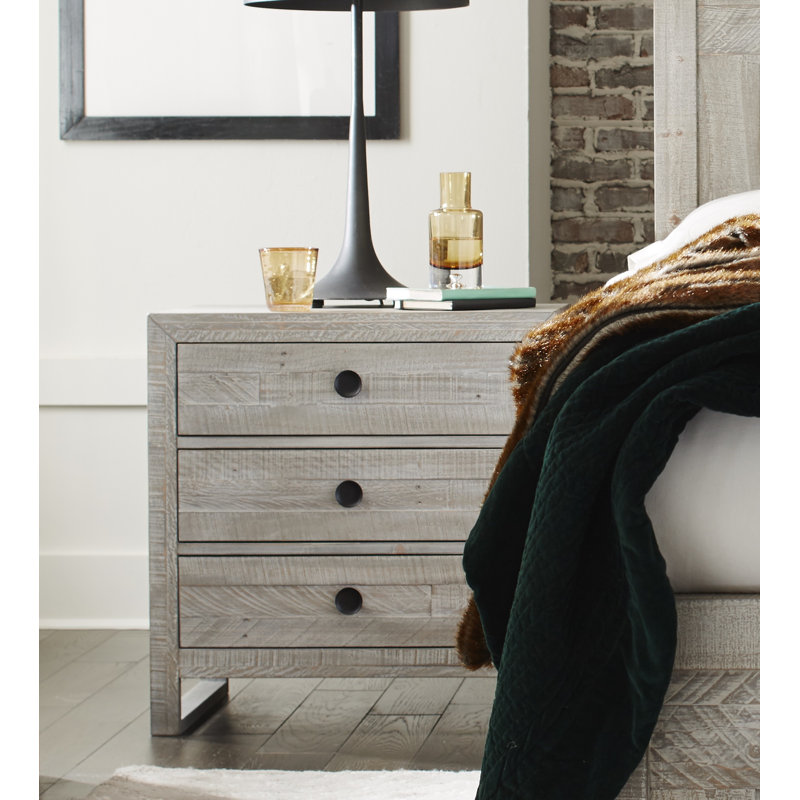 Ellerbe 30'' W Nightstand, Gray