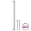Metro Lane Cabinet Handles 20 Pcs Silver 480 Mm Stainless Steel-1882729597-1882729588