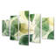 «Transparent Leaves Mosaic Ature Collage I»