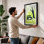 Quiet Moment Beneath Trees Minimalist 1 Piece Single Picture Frame Wall Art-136644332-136644337
