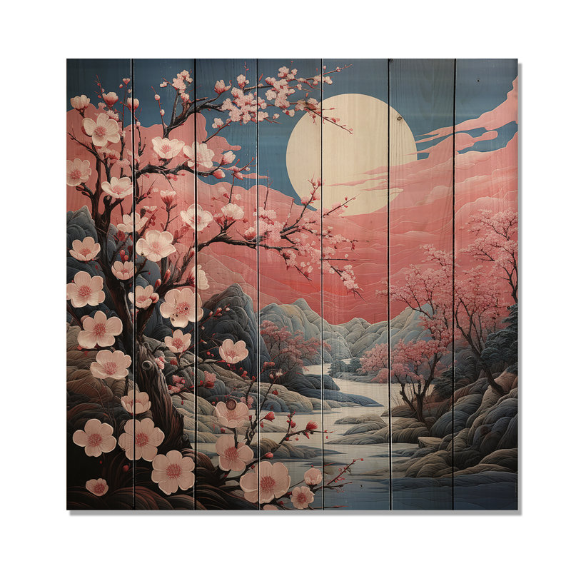 Karris Asian Art Eastern Elegance III sur impression sur bois, H 15 po x l 15 po x P 0,78 po