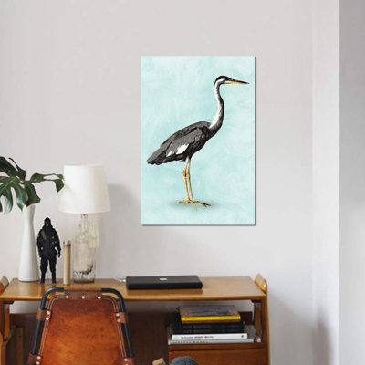 « mer shore oiseau i », reproduction sur toile
