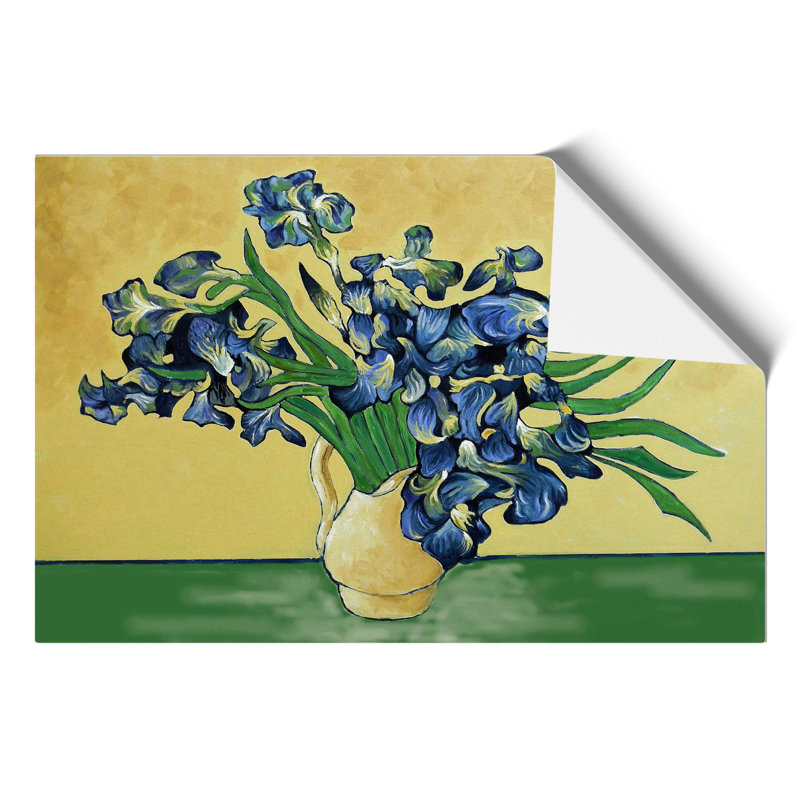 Vase Of Irises Vol.2 by Vincent Van Gogh - No Frame Painting, 21cm H x 30cm W x 0.1cm D