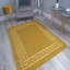 Lei Machine Woven Ochre Gold Indoor Rug-25691238