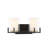Trimidus 2-Light Bathroom Vanity Light In Matte Black With Warm Brass Accents-342849906-342849908