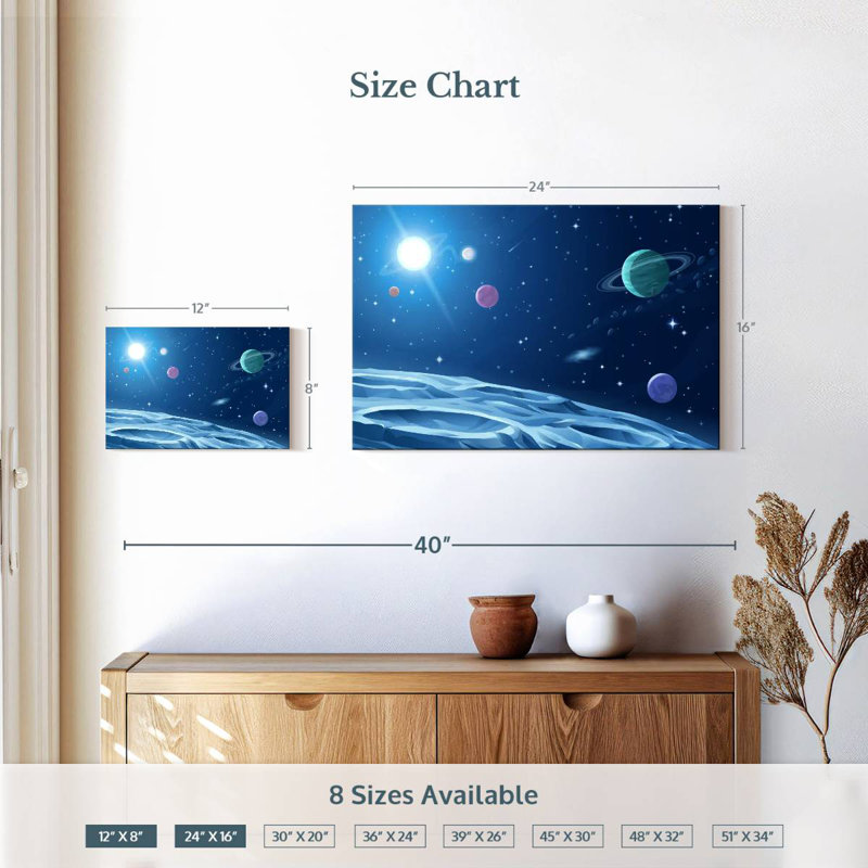 Ashelle Deep Space, 16" H x 24" W