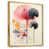 Toile avec cadre flottant or