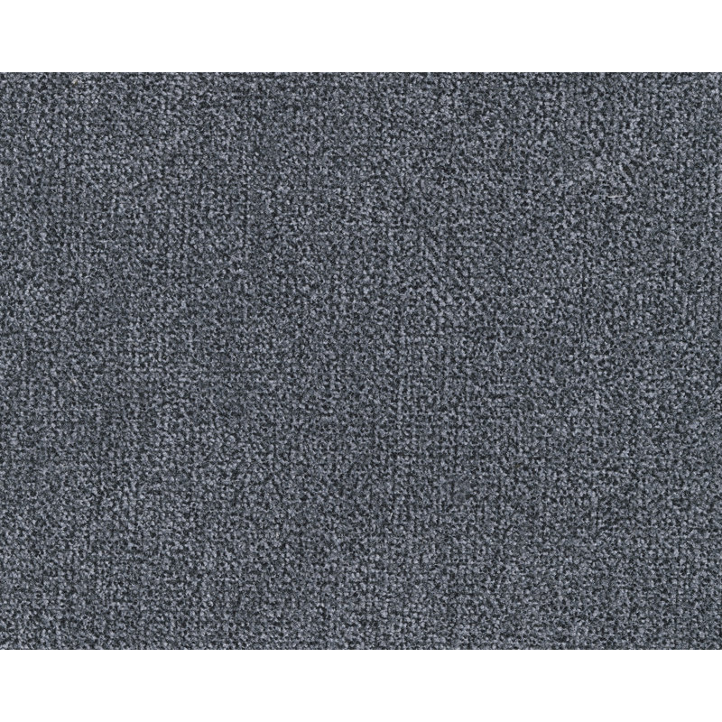Canapé modulaire rembourré 6 pièces Ikumi, Mélange de polyester denim, Accoudoir à droite (vu de face)