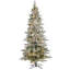 9' H Lighted Artificial Pine Christmas Tree