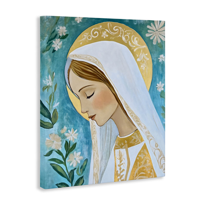 «Blessed Mary», toile par Franklyn Gregory, H 20 po x l 16 po