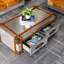 Industrial Vintage Aluminum Luggage Coffee Table Single Coffee Table