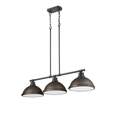 Luminaire suspendu linéaire 3 lumières Laramy