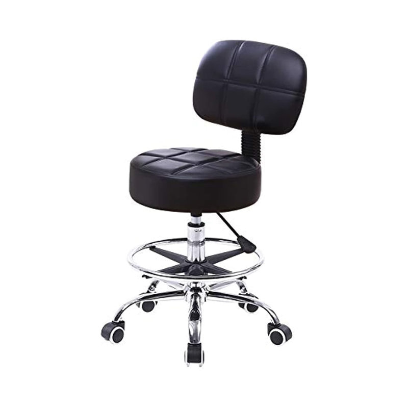 Rotating Roller Bench, Footstool Height Adjustable, Adjustable Work Chair With Backrest