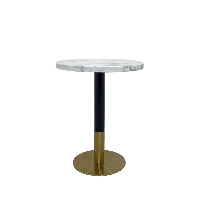Table de salle à manger ronde Billen, Blanc