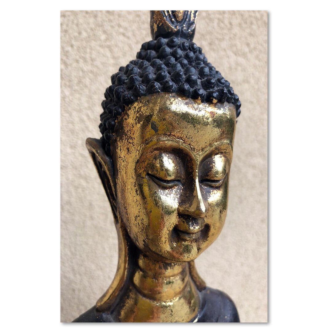 Leinwandbild Das Gesicht des Goldenen Buddha