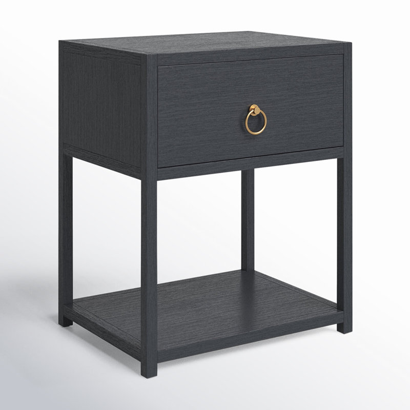 Elin 1-Drawer Nightstand, White