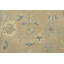 Tapis beige / bleu en laine noué à la main de conception unique 7 pi 8 po x 9 pi 10 po