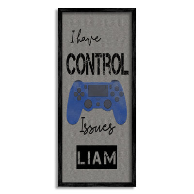 "Control questions" Gamer cmw-126, art mural personnalisé