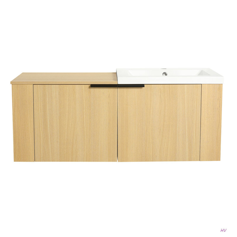 Ensemble de meuble-lavabo pour salle de bain 48 po 48 po, Chêne