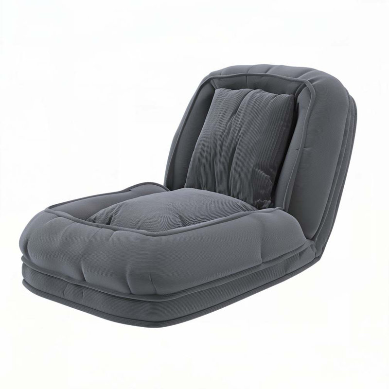 Lit rembourré pour chien pour adultes et animaux de compagnie, canapé-lit pliant avec 5 positions réglables et 2 coussins moelleux