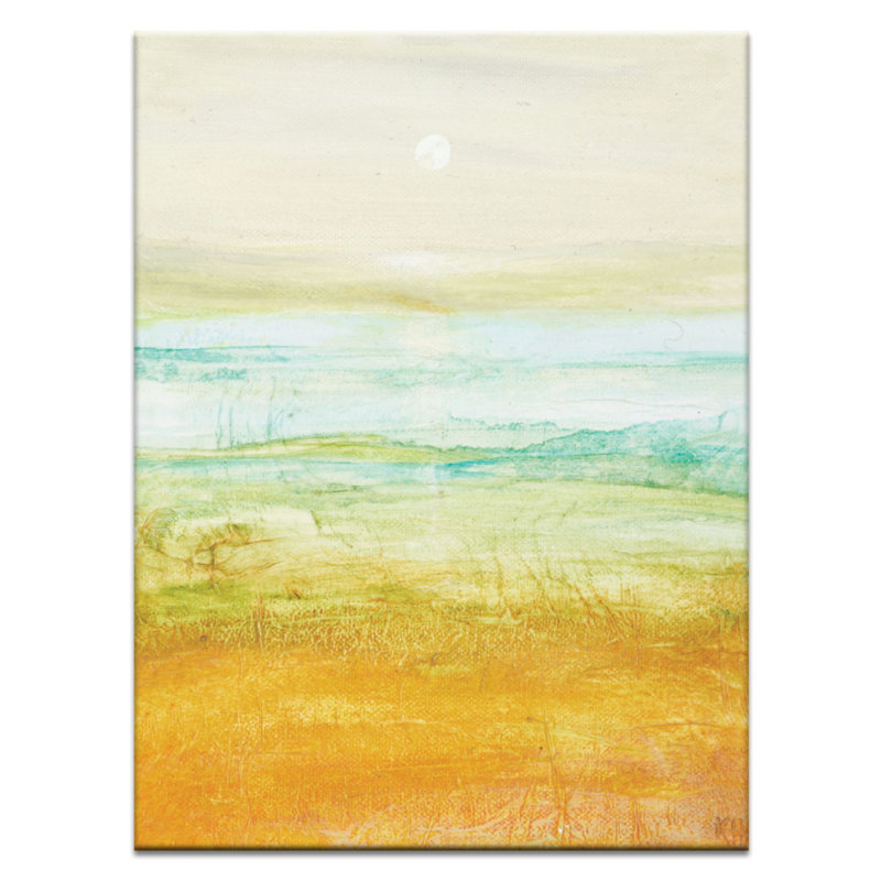 Mid Summer Moon by Karen Hopkins - Painting on Canvas, 102cm H x 76cm W, Wrapped Canvas