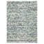 Tapis bleu sarcelle nouvel âge en laine 4 pi 10 po x 6 pi 9 po Iagulli