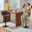 Barabo Swivel Upholstered Adjustable Height Counter Stool-640281126