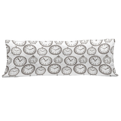 Clock Fleece Pillow Cover