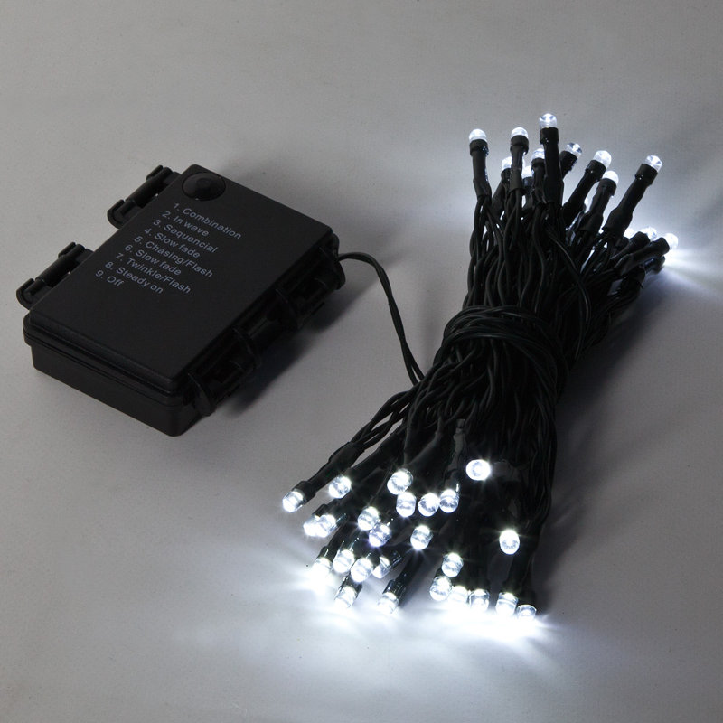 Stinson 550cm LED Battery Powered 50 - Bulb Fairy String Light, White