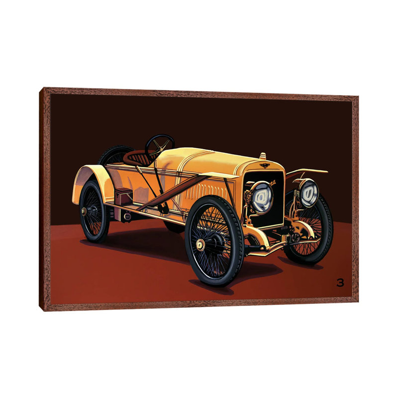 Hispano Suiza T15 Alfonso XIII 1912 1 Piece Floater Frame Wall Art on Canvas