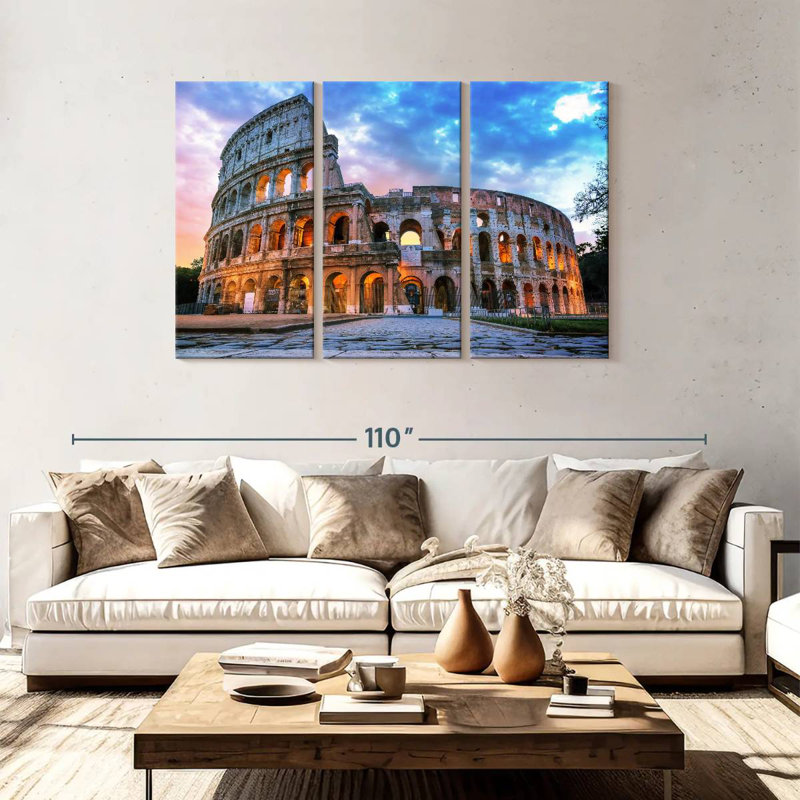 Sebbie Sunlit Roman Colosseum, 48" H x 74" W