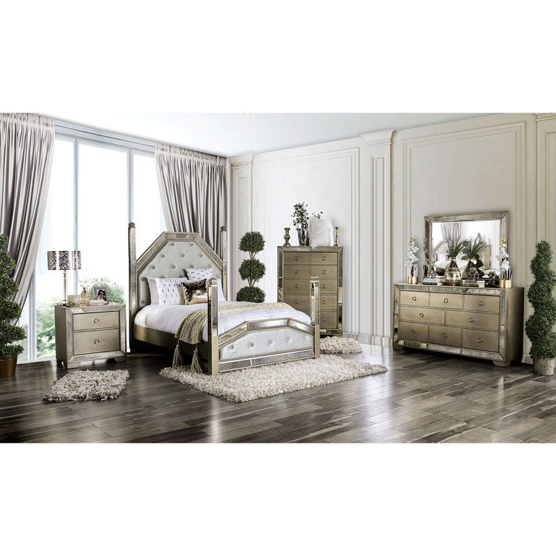 Depew Glass Rectangle Wall Mirror