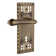 Craftsman Plate Double Dummy with Decorative Keyhole and Fleur Lever