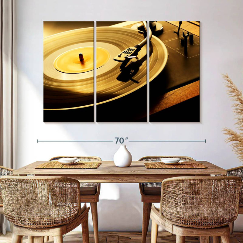 Abarca Spinning Record, 42" H x 65" W