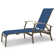 Askar Outdoor Rust-Resistant Metal Chaise Lounge