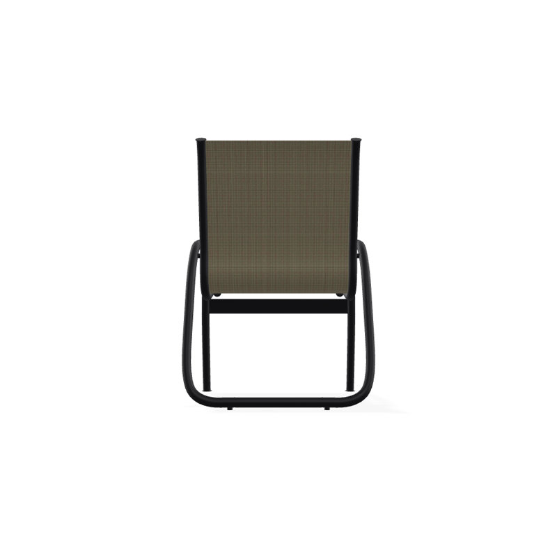 Fauteuil de patio Gardenella, Tweed Sunbrella® brun, Noir texturé