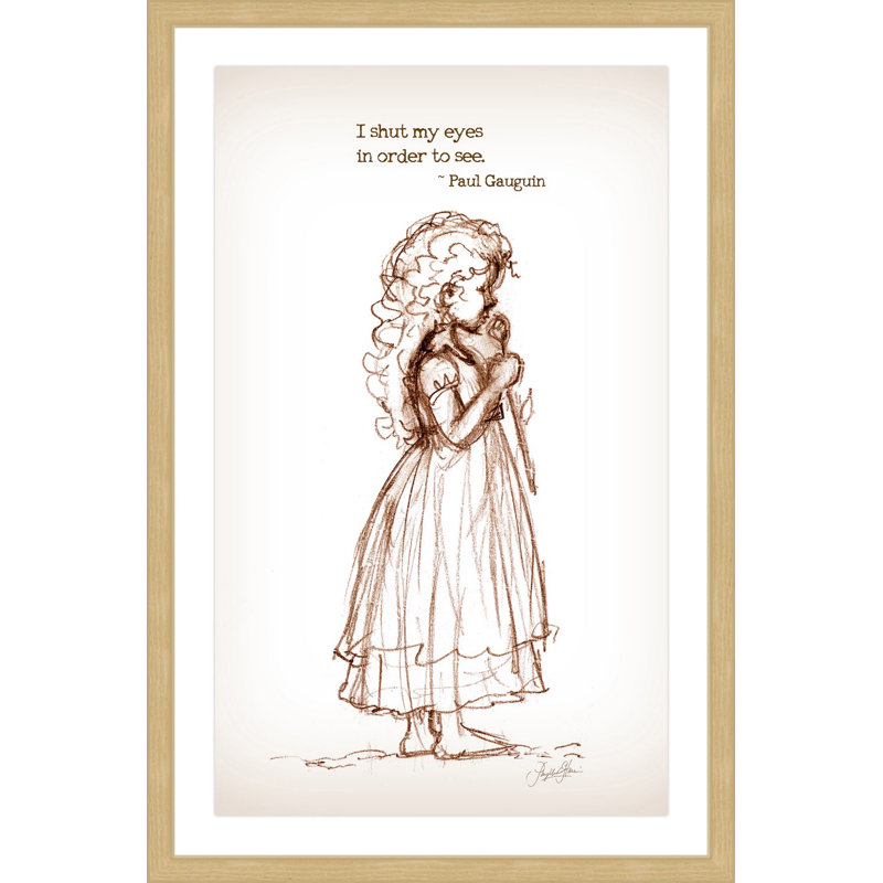 «Shut My Eyes» par Phyllis Harris, reproduction encadrée, H 36 po x l 24 po x P 1,5 po