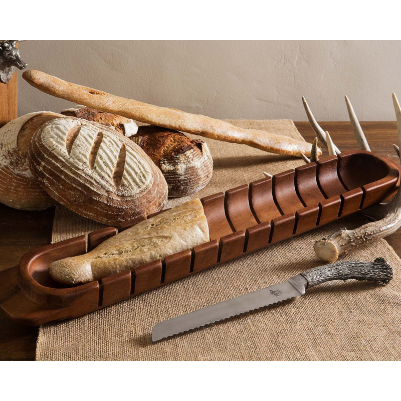 Vagabond House Lodge Acacia Wood Bread Board