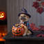 Statue de chien d'Halloween Alfani avec rangement citrouille, bol à bonbons en résine représentant un chien sorcière, décoration de table, 5 styles