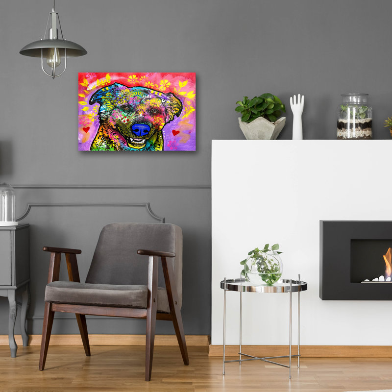  «Disco» par Dean Russo, art mural en verre acrylique, 24 po x 16 po, H 16 po x l 24 po