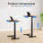 Home Furniture Set, C-Shaped Mobile Side Table Equiped Small Chair End Table, Laptop Tray