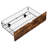 King Size Metal Bed Frame With Wooden Headboard & , 2 Drawers, Charging, Led Lights, No Box Spring, Straightforward Assembly Method Technique, 17.72In Package Width Platform Frame, Easy Assembly,