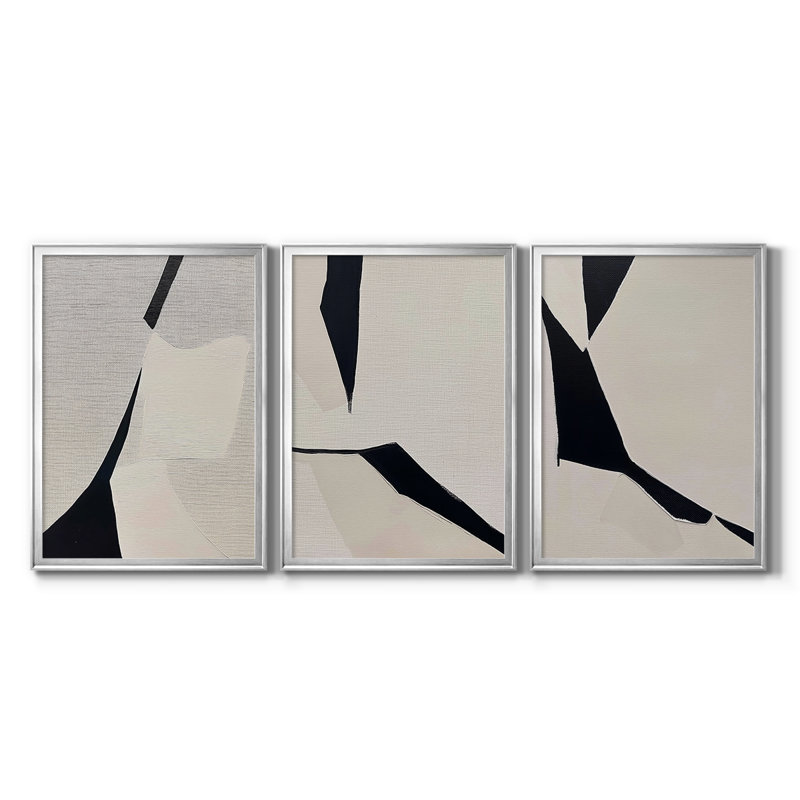 ABSTRACT Series DCXLI - Toile tendue avec châssis sur mesure - 3 pièces