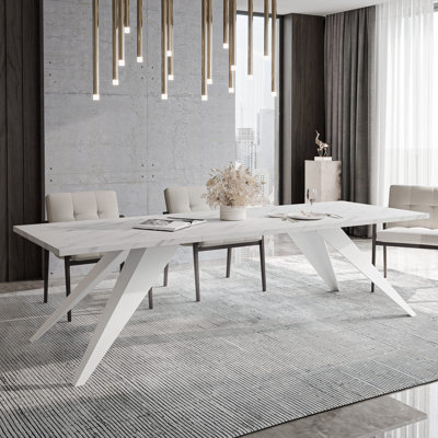 Metal Base Dining Table