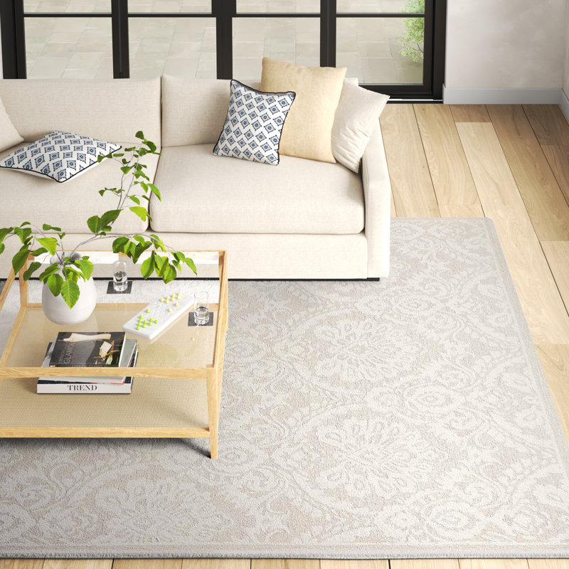 Tansy Wool Floral Indoor Rug, Rectangle 9' x 12'