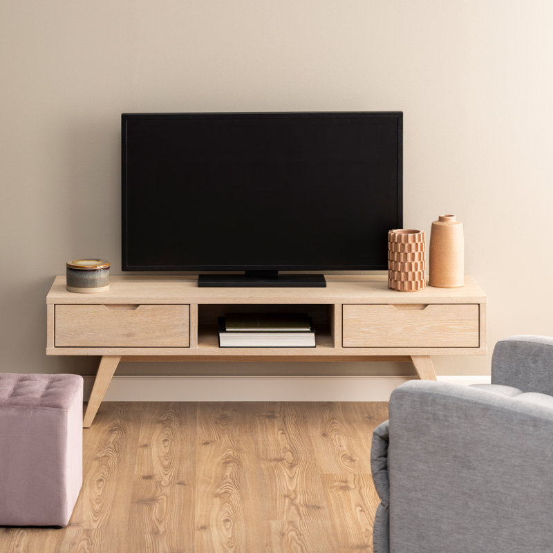 Montgomeryville Unfinished TV Stand for TVs up to 65", White Oak