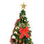 Arbre de Noël artificiel 5 pi, DEL, 109 pendentifs, jupes, garde-corps, arbre d'ambiance festif intérieur avec lumières DEL, 5 pi, garde-corps pour la joie