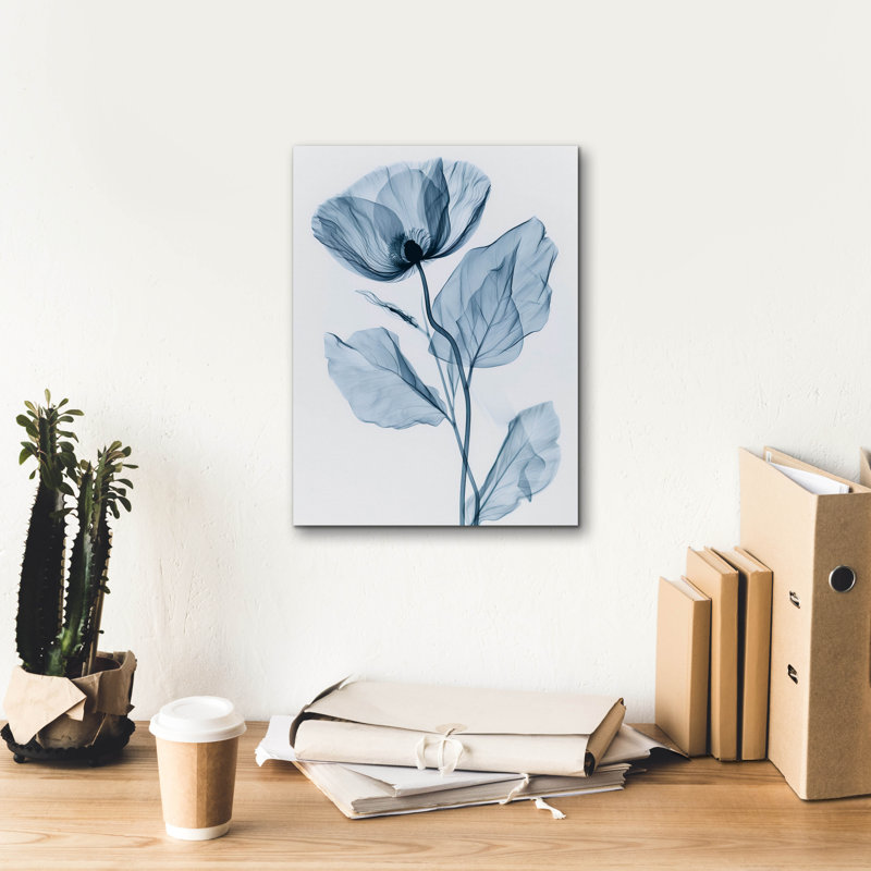 "Epic Graffiti" X-rayed Flower "par Andreas Magnusson, art mural sur toile, H 16 po x l 12 po x P 0,75 po